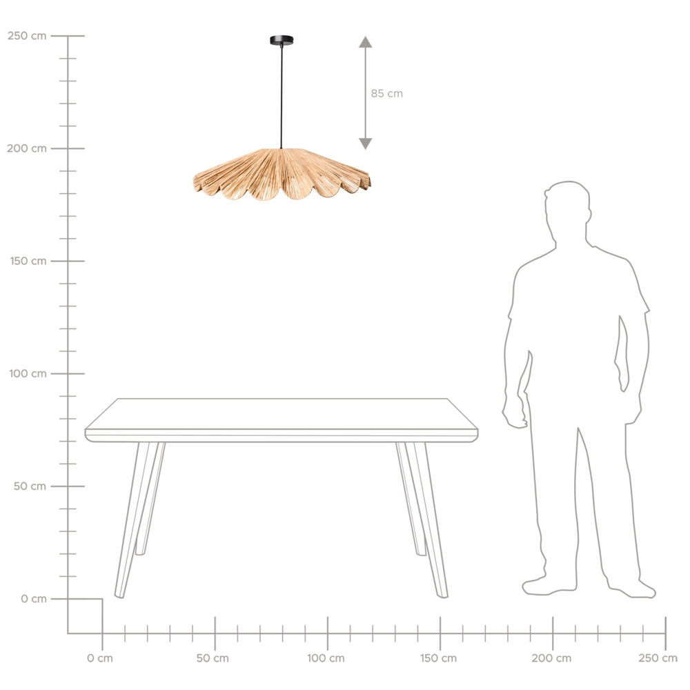 Lampada a sospensione Boho in rattan e rafia naturale intrecciata a mano Lampada da soffitto Sala da pranzo Corridoio Soggiorno