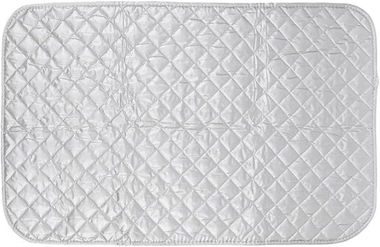 Strijkmat Termoresistente - Ripiegabile - Portatile - Cotone - 85 x 48 cm - Adatto per Tavolo e Superficie Liscia - Strizzacapelli