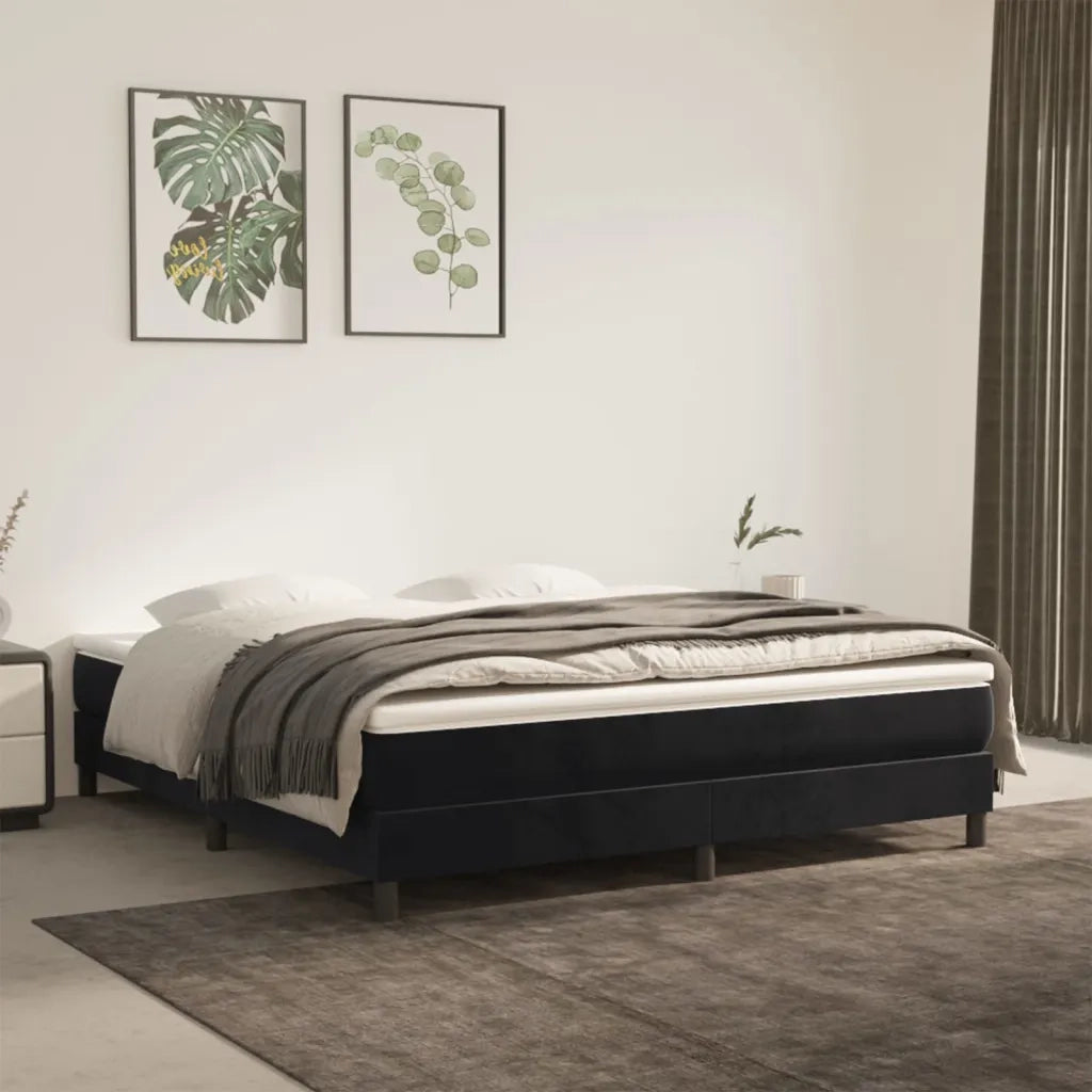 Materasso a Molle Insacchettate Nero 160x200x20 cm in Vellutocod mxl 98464