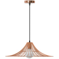 Lampada Da Soffitto Pensile Piatto Rotondo Loft Oro Rosa APP483-1CP