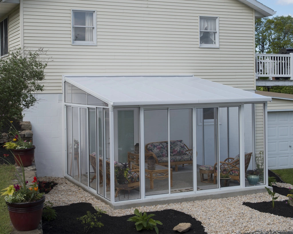 Pergola Chiusa in Alluminio San Remo 4X4.4 m Bianco