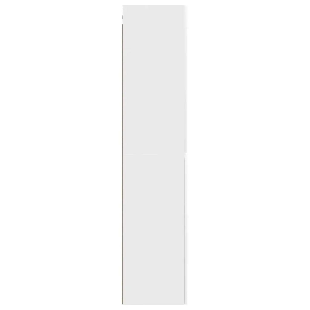 Mobiletto da Bagno a Muro Bianco 33 x 34,5 x 160 cm