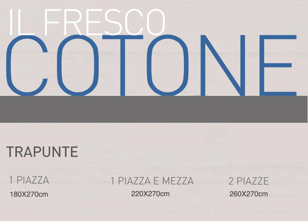 Trapunta Piumone Invernale 300gr Cotone Made Italy Disegno Tirolese Renna - Piazza E Mezza - Renna
