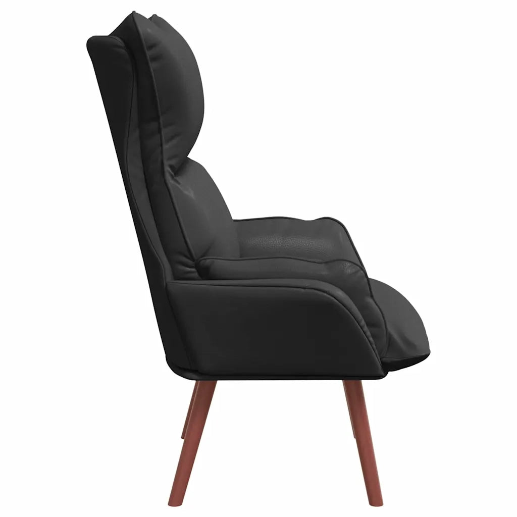 Poltrona | Sedia Relax Nero 69 x 74 x 93 cm Pelle Artificiale
