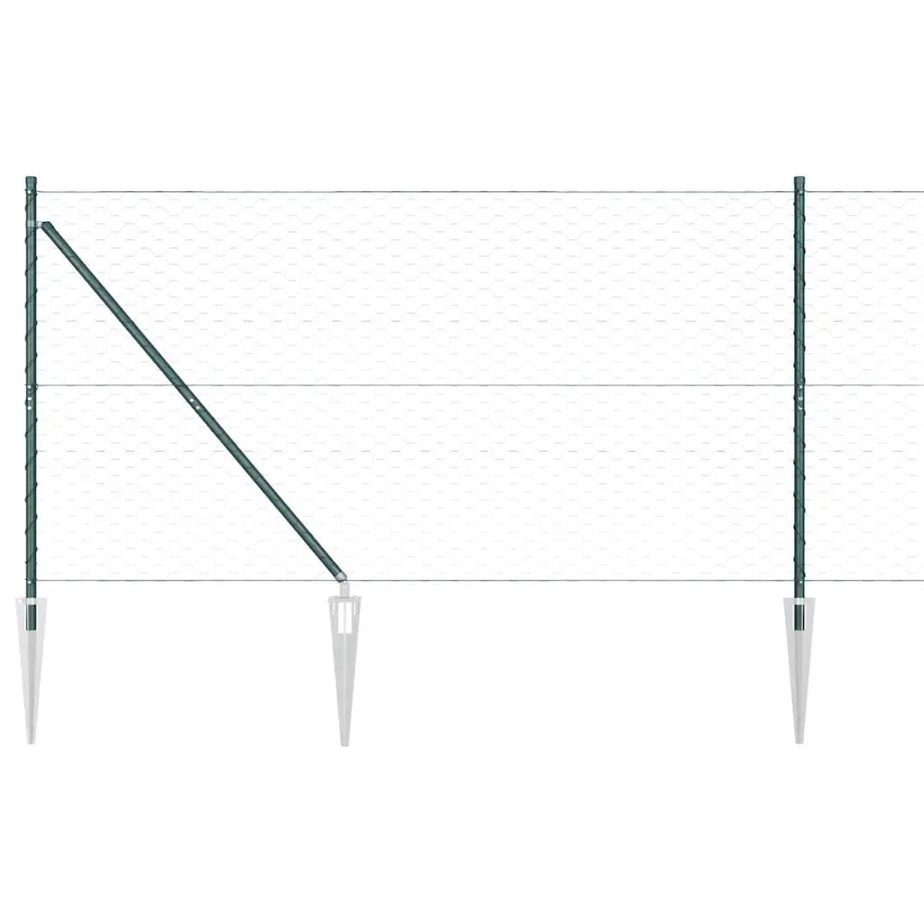 Palo della recinzione Verde 100 x 1,4 m (rete 50 mm)