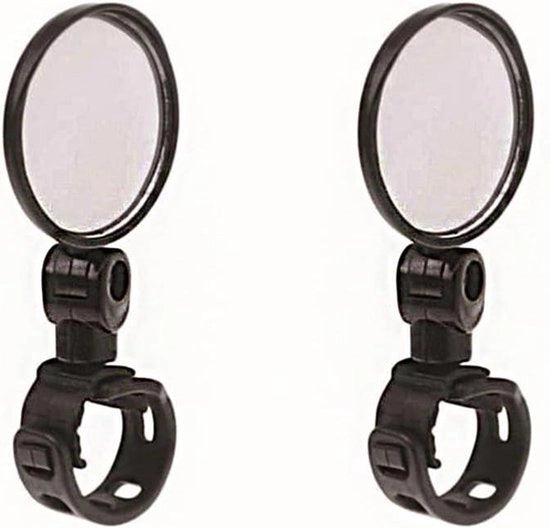 Specchio Retrovisore Universale - Regolabile - 2 x 360° Regolabile Specchio Retrovisore, Adatto per Manubrio, Accessorio Utile per una Guida in Sicurezza.