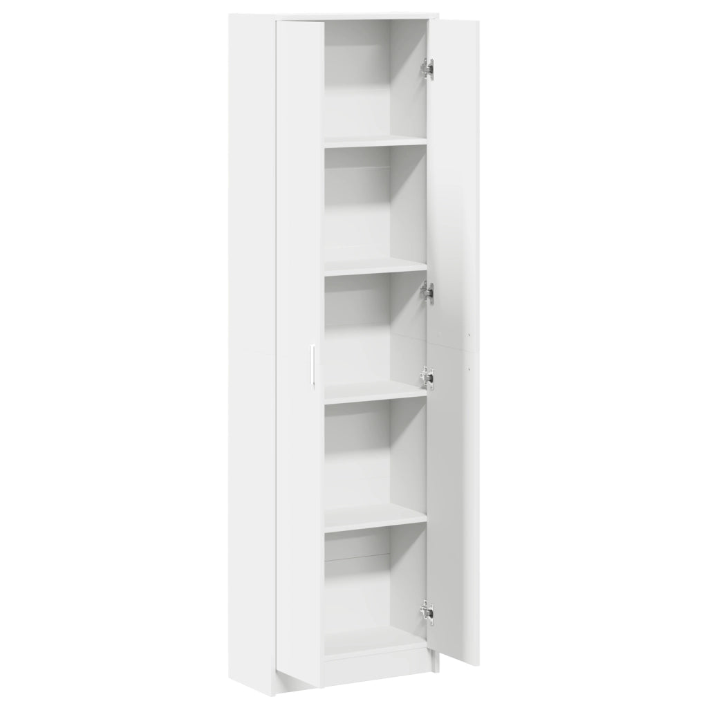 Armadio Bianco 55x25x189 cm in legno ingegnerizzato
