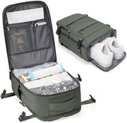 Borsa a vuoto da viaggio per bagaglio a mano 40x20x25 cm per aereo piccola borsa da viaggio per donna con cassetto per scarpe per uomo impermeabile borsa a vuoto con sacchetto a vuoto e pompa manuale verde