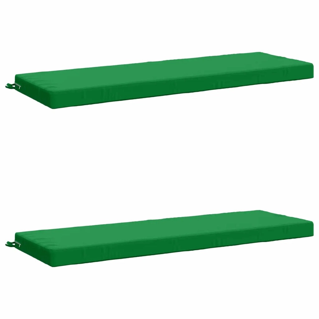 Cuscini per Panchina a 2 Pezzi SOEST 2 pz 100% Poliestere Verde 950281