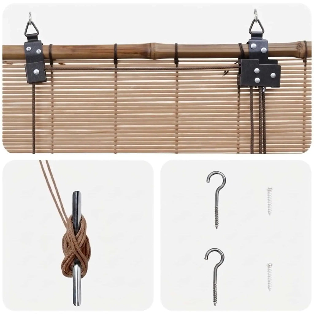 Tenda a rullo Marrone 40 x 160 cm Bambù 42039696