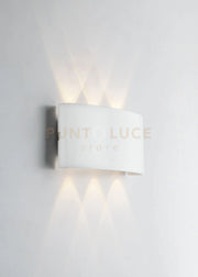 APPLIQUE BIEMISSIONE LED BEETLE BIANCA 6W 600LM CCT 3000K / 4000K IP54 17X8X4CM