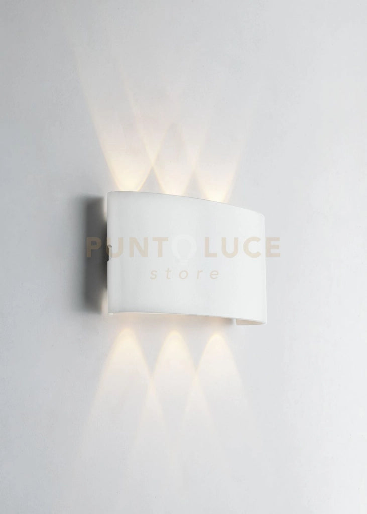 APPLIQUE BIEMISSIONE LED BEETLE BIANCA 6W 600LM CCT 3000K / 4000K IP54 17X8X4CM