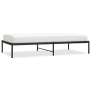Letto singolo | Letto per adulti | Giroletto in Metallo Nero 100x190 cm