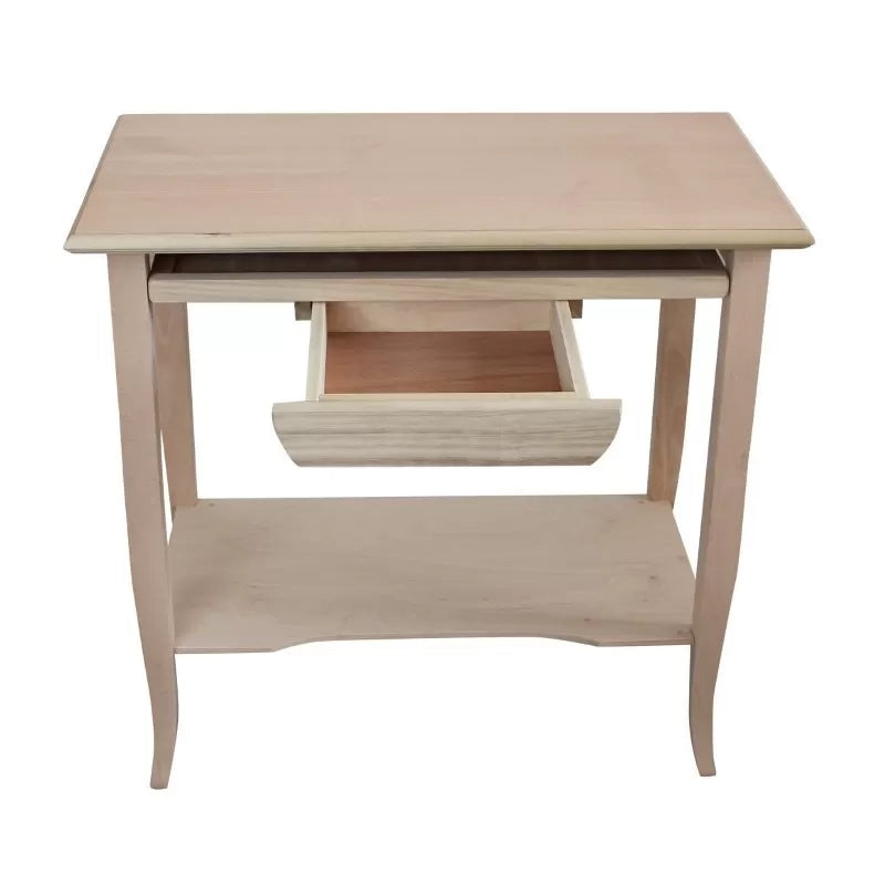 Scrivania classica 1 cassetto porta pc in legno grezzo 85x49x79 - Mobili 2G