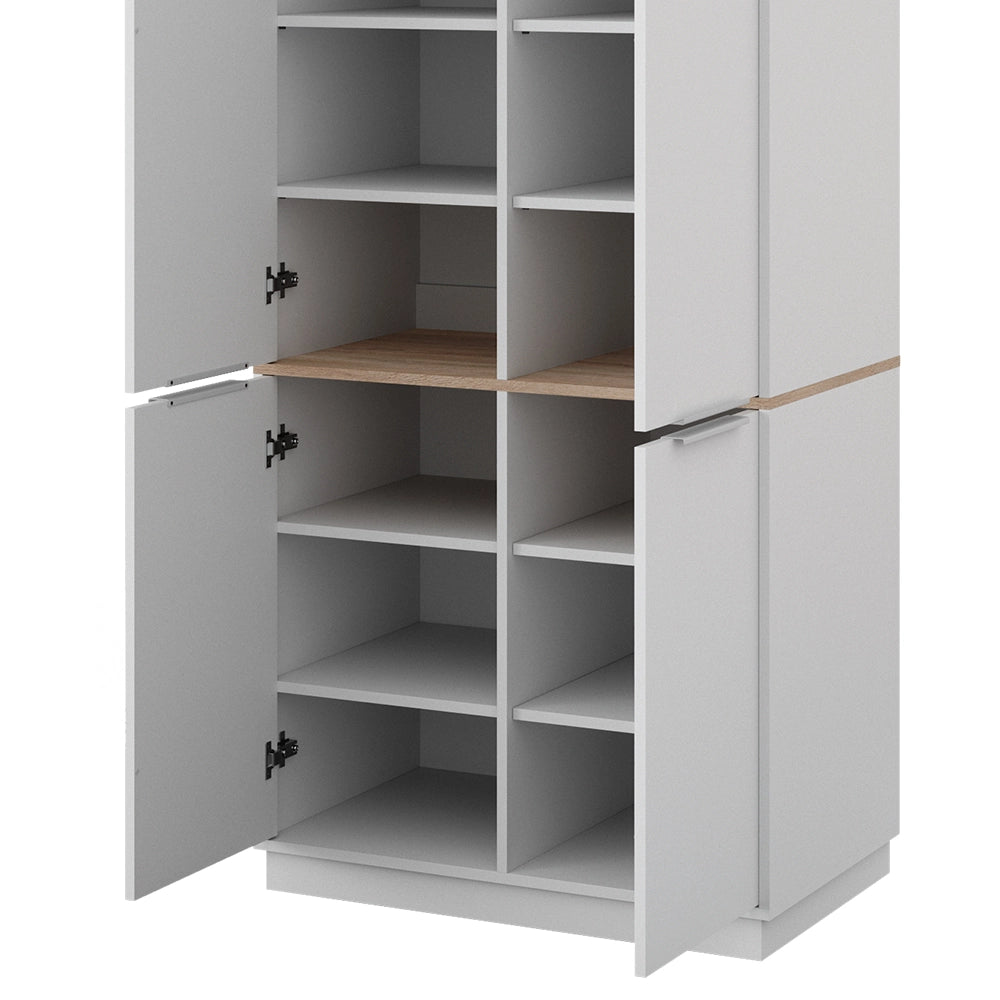 Vicco Scaffale per file Bianco 82 x 179 cm con 6 ripiani
