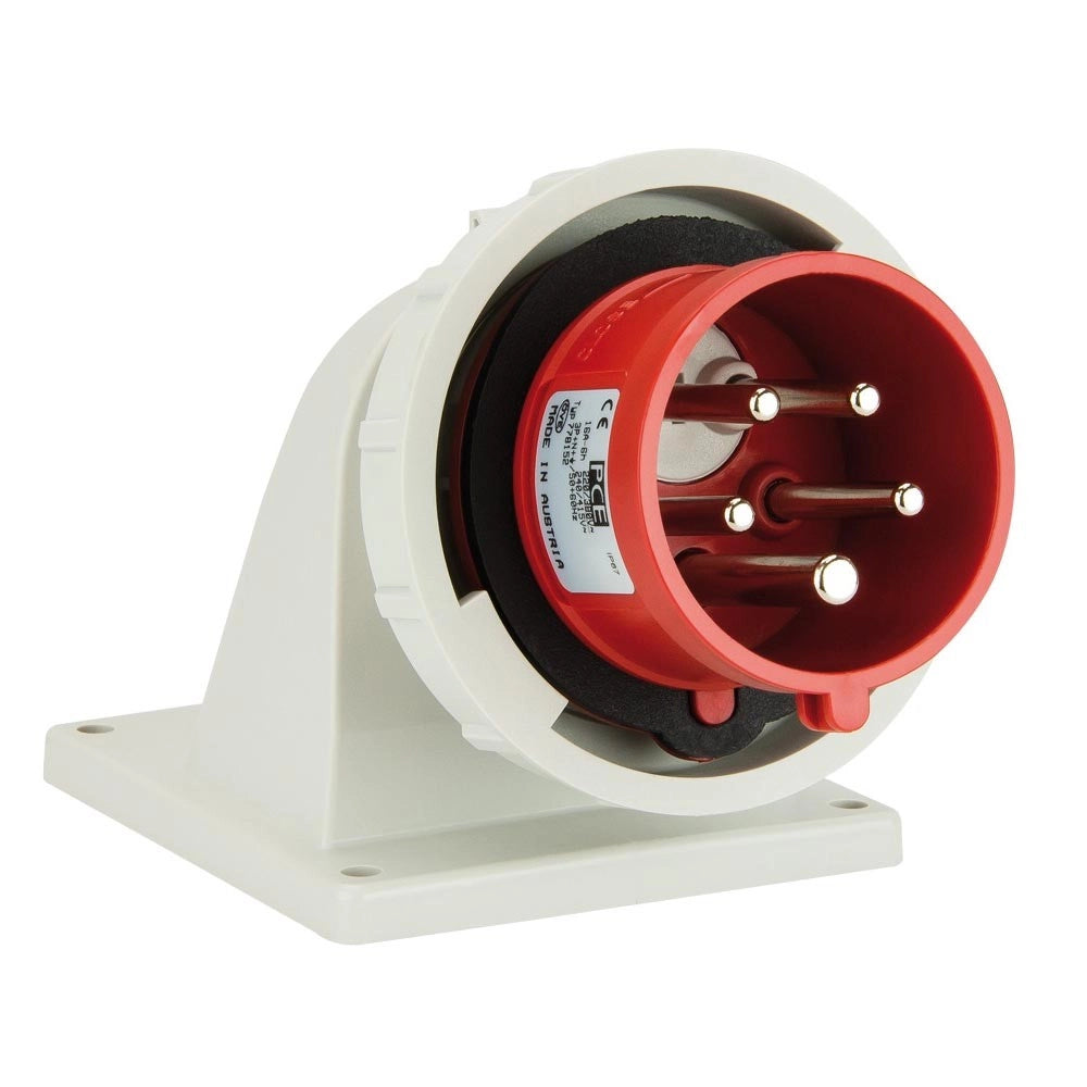 Spina 90 gradi da incasso 32A 3P+N+T 380V IP67 Pce