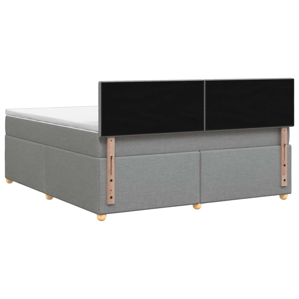 Letto box spring con materasso Grigio Chiaro 160 x 200 cm 3451000