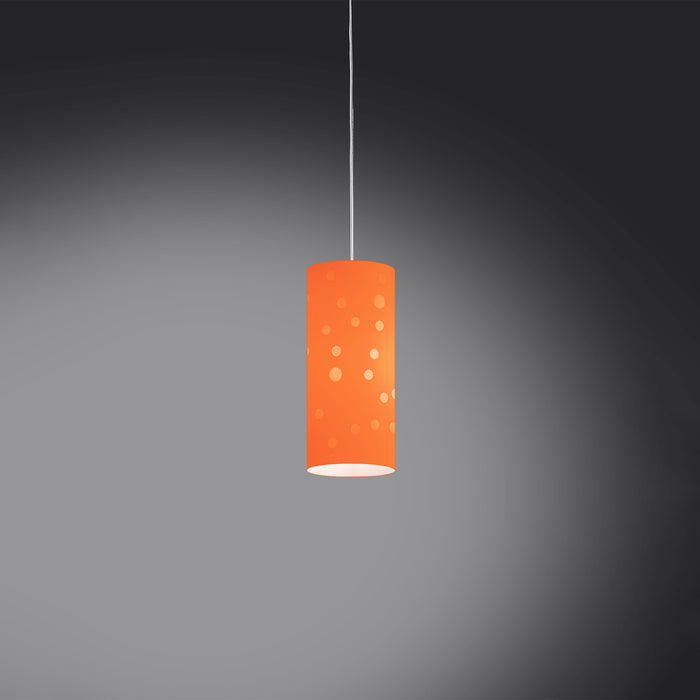 Sospensione Moderna Pois Polilux ® Arancione Materie Plastiche Bianco 1 Luce E27