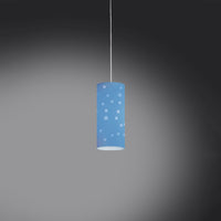 Sospensione Moderna Pois Polilux ® Blu Pastello 1 Luce E27