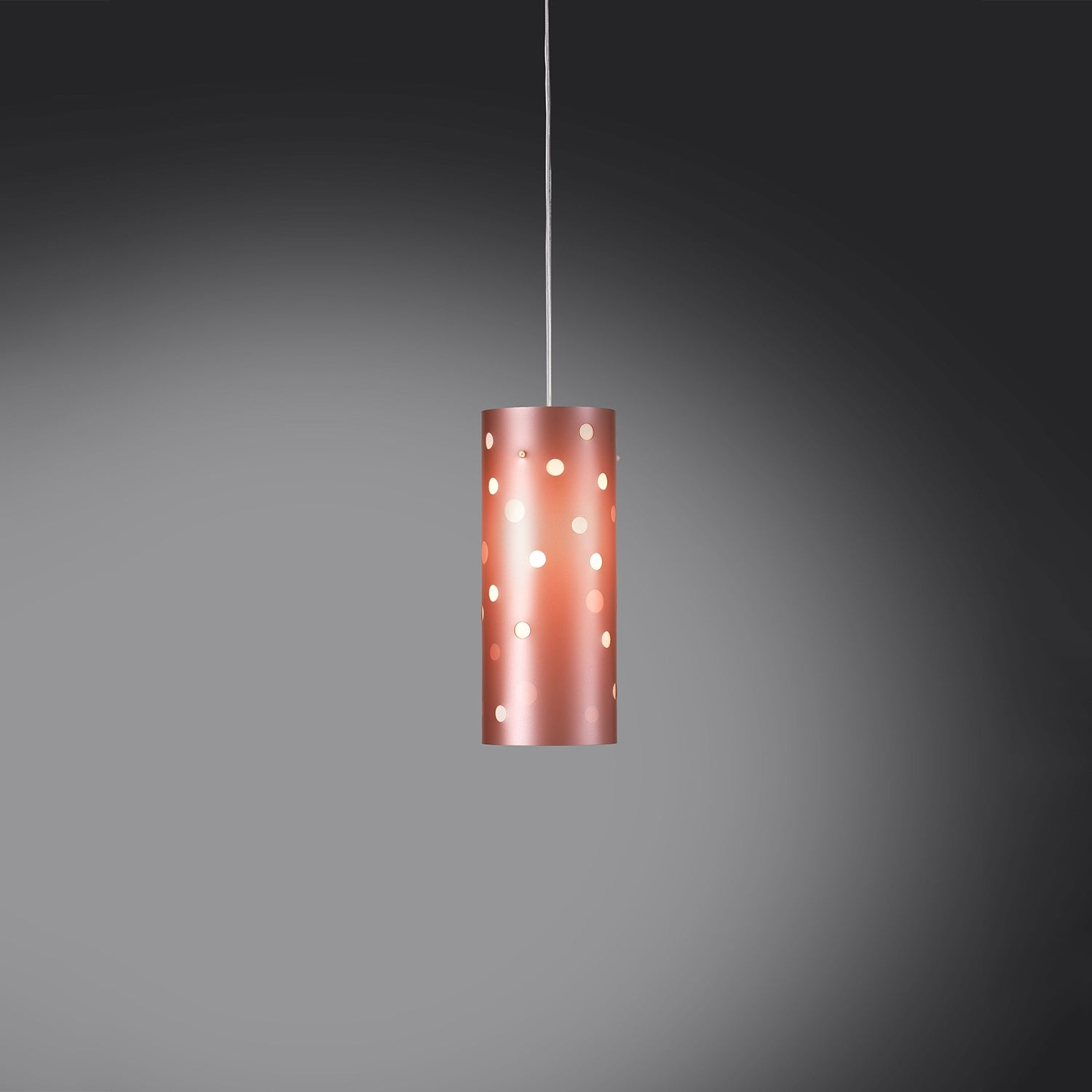 Sospensione Moderna Pois Polilux ® Pink Metal 1 Luce E27