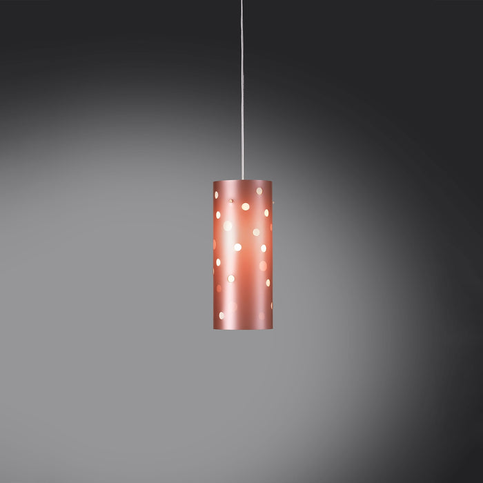 Sospensione Moderna Pois Polilux ® Pink Metal 1 Luce E27