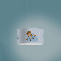 Sospensione Moderna Decokids Polilux ® Grafica Fly 1 Luce E27