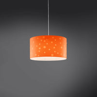 Lampadario Moderno Pois Polilux ® Arancione Materie Plastiche Bianco 3 Luci E27