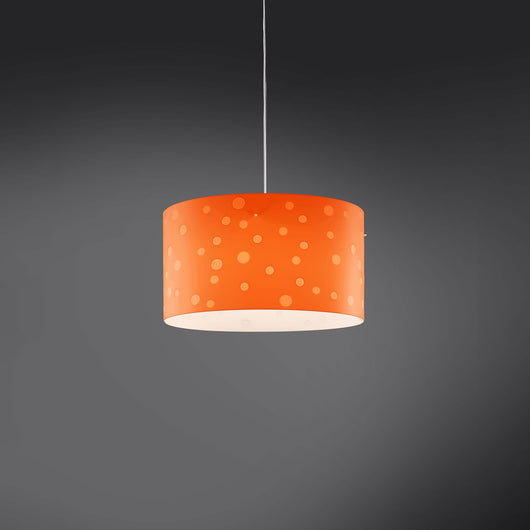 Lampadario Moderno Pois Polilux ® Arancione Materie Plastiche Bianco 3 Luci E27