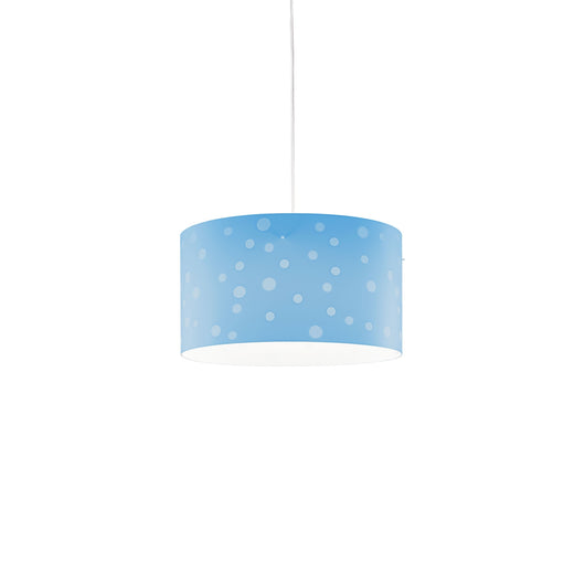 Lampadario Moderno Pois Polilux ® Blu Pastello 3 Luci E27