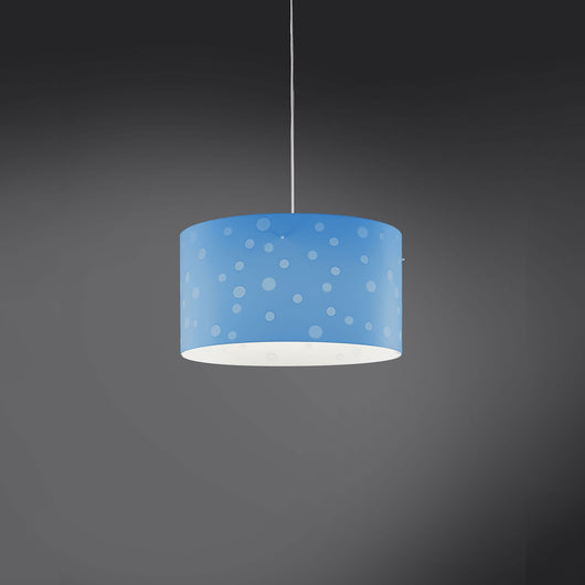 Lampadario Moderno Pois Polilux ® Blu Pastello 3 Luci E27