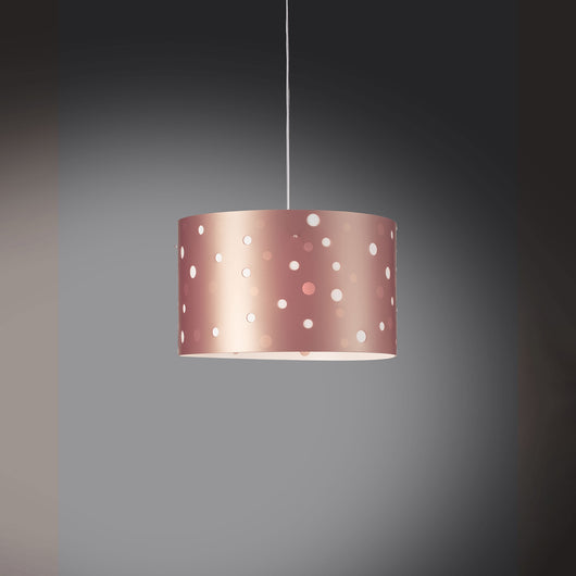 Lampadario Moderno Pois Polilux ® Pink Metal Materie Plastiche Bianco 3 Luci E27