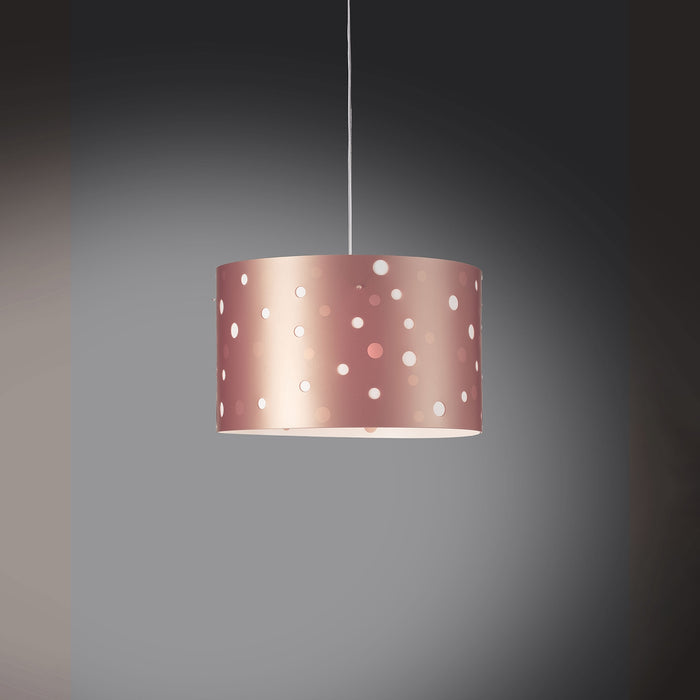 Lampadario Moderno Pois Polilux ® Pink Metal Materie Plastiche Bianco 3 Luci E27