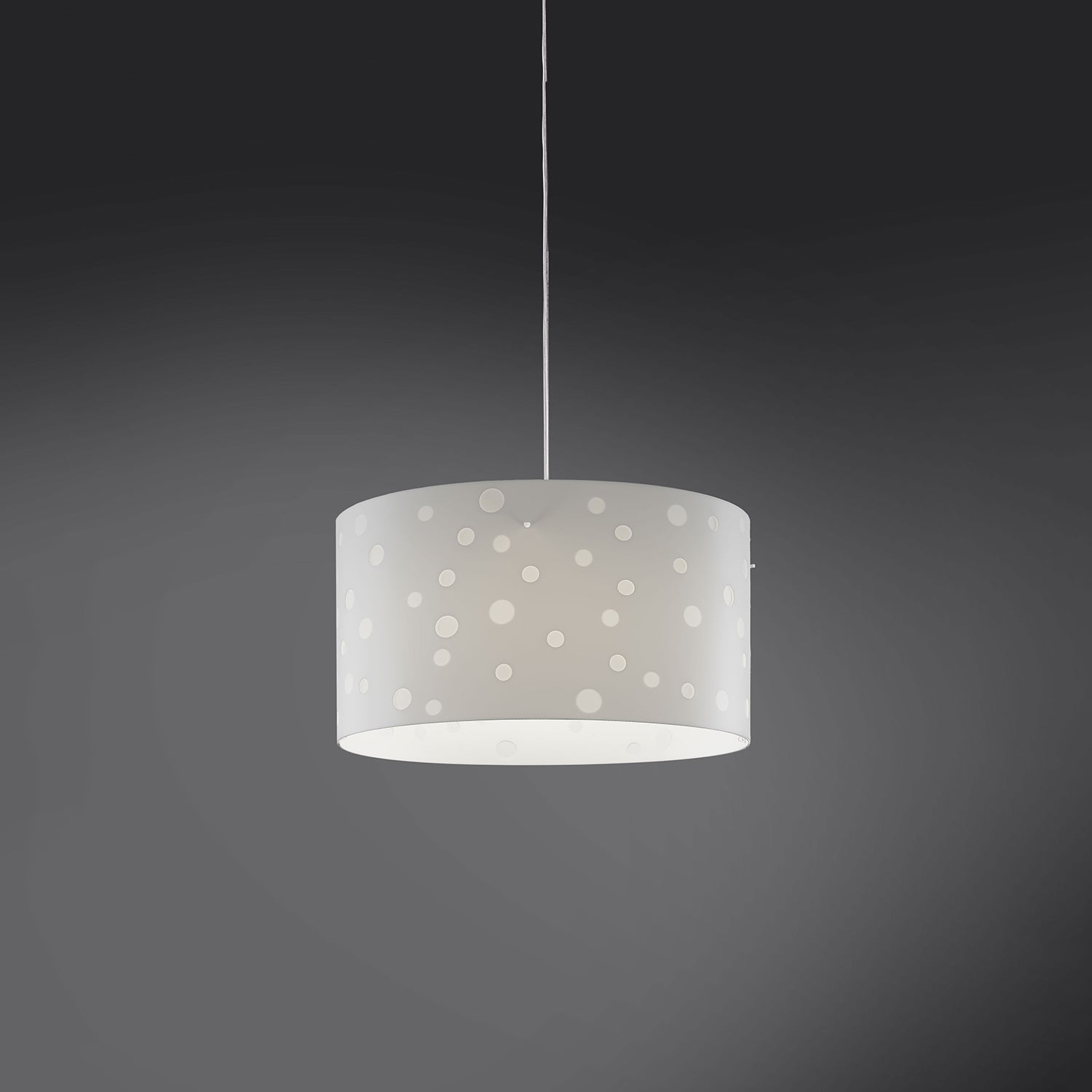 Lampadario Moderno Pois Polilux ® Bianco Materie Plastiche 3 Luci E27