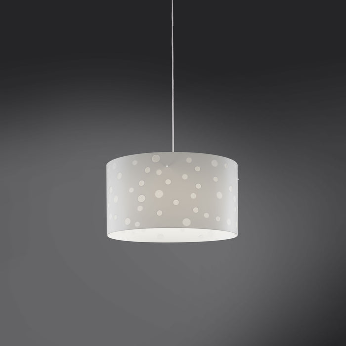 Lampadario Moderno Pois Polilux ® Bianco Materie Plastiche 3 Luci E27