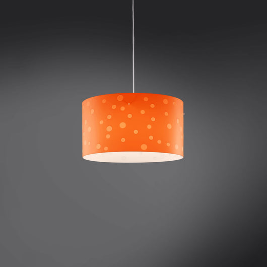 Lampadario Moderno Pois Polilux ® Arancione Materie Plastiche Bianco 5 Luci E27
