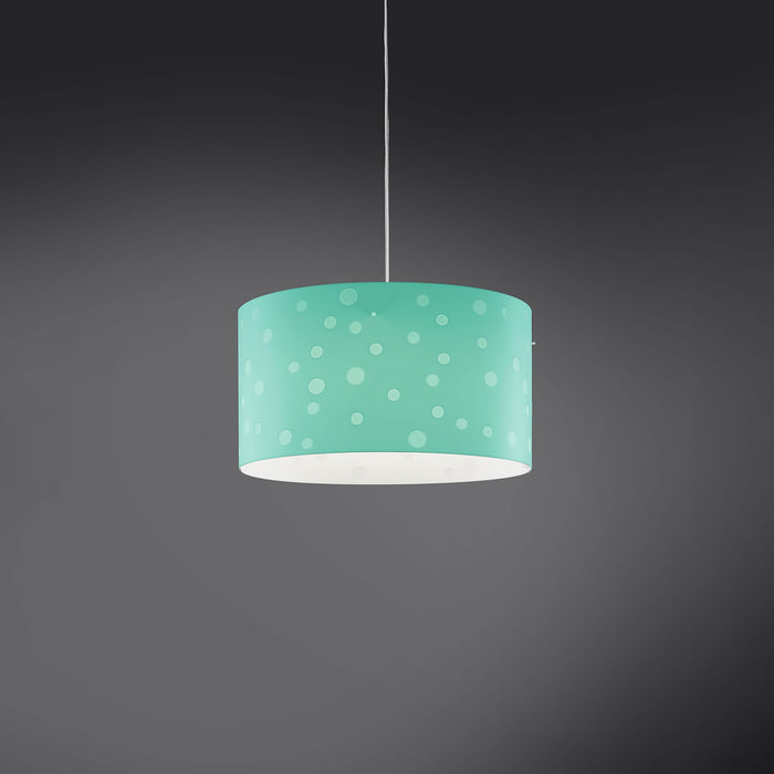 Sospensione Moderna Pois Polilux ® Verde Pastello 1 Luce E27 D40Cm