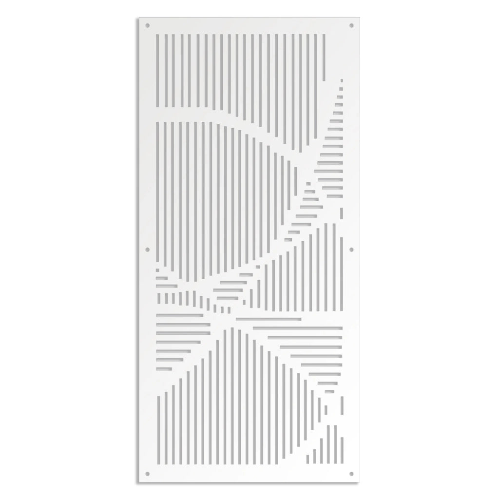 ROUTE - Pannello in PVC traforato - Parasole Colore: bianco, Misura: 47x94 cm