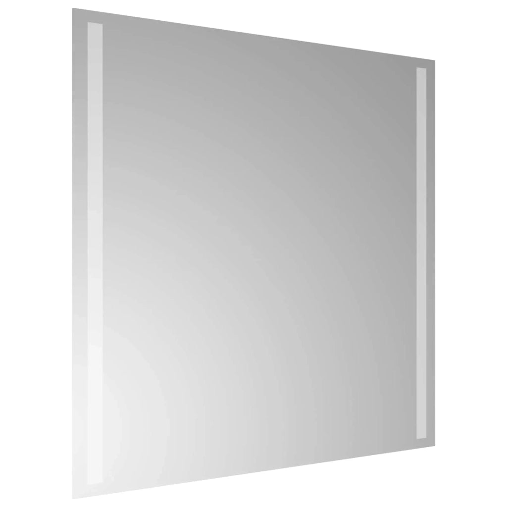 Specchio da bagno LED Trasparente 60 x 60 cm vetro temperato 42045790