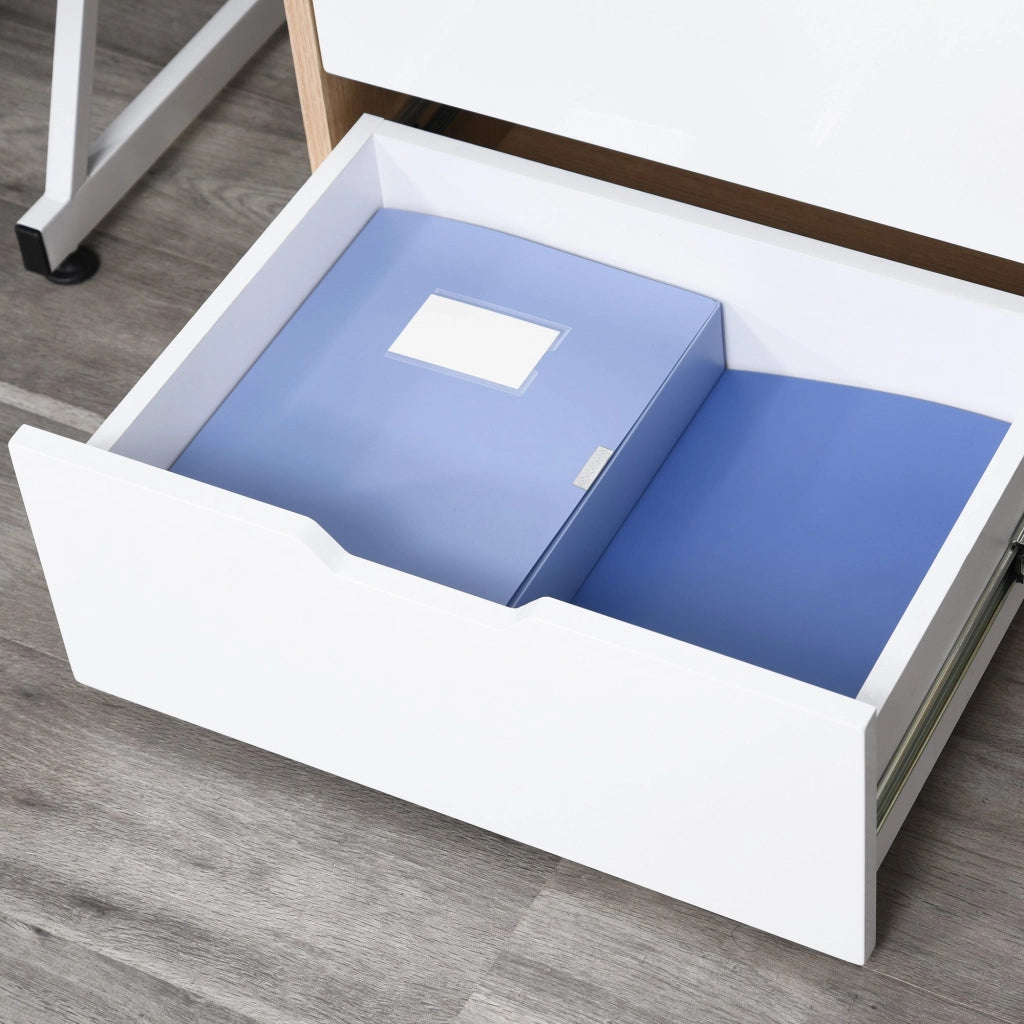 Cassettiera Portadocumenti da Ufficio 55x45x65,5 cm 3 Cassetti