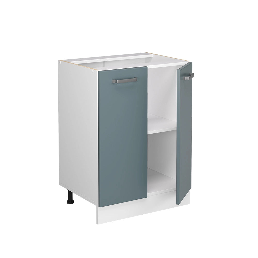 Vicco Mobiletto base cucina Grigio-blu 60 cm , PL Rovere