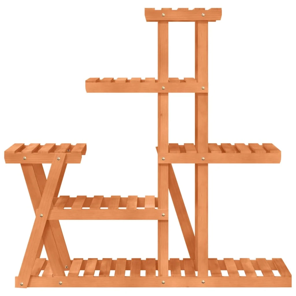 Portafiori/portapiante 95 x 25 x 96 cm legno massello di abete marrone 02_0045222