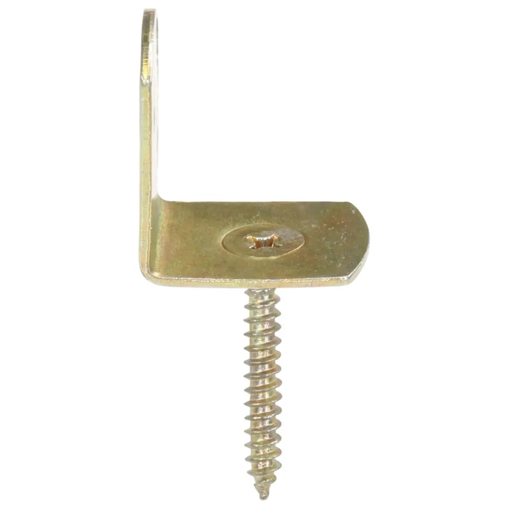 Staffe per Pannello di Recinzione 24 pz a L in Metallo Zincato 145505
