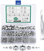 Assortimento di viti a 6 guglie - Acciaio inossidabile, viti di bloccaggio, viti di serraggio, viti di sicurezza da M2 a M12