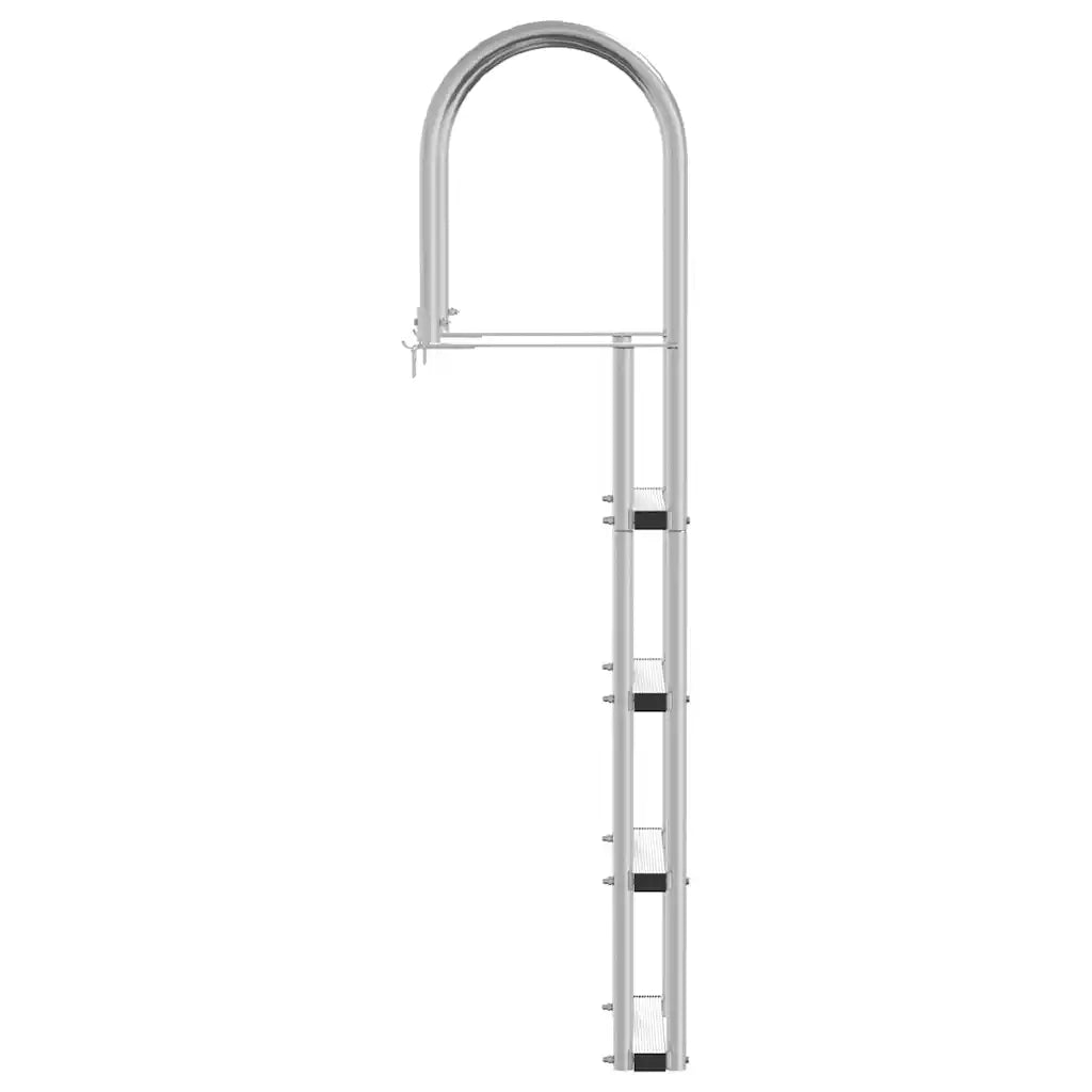 Scala da Dock a 4 Gradini Argento 45 ¡Á11,5 ¡Á162 cm Alluminio CFW3736334