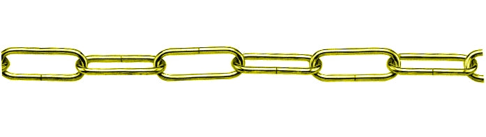 CATENA PER LAMPADARI GENOVESE In ferro ottonato  EE ? filo mm. 13 n° 8 25.00 metri