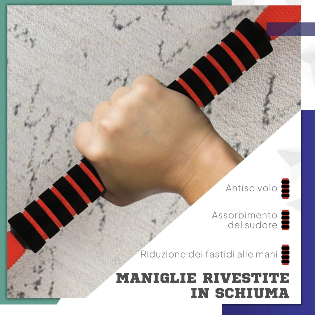 Set Pesi 4 in 1 da 30kg ¨C Zephmum ¨C Rosso