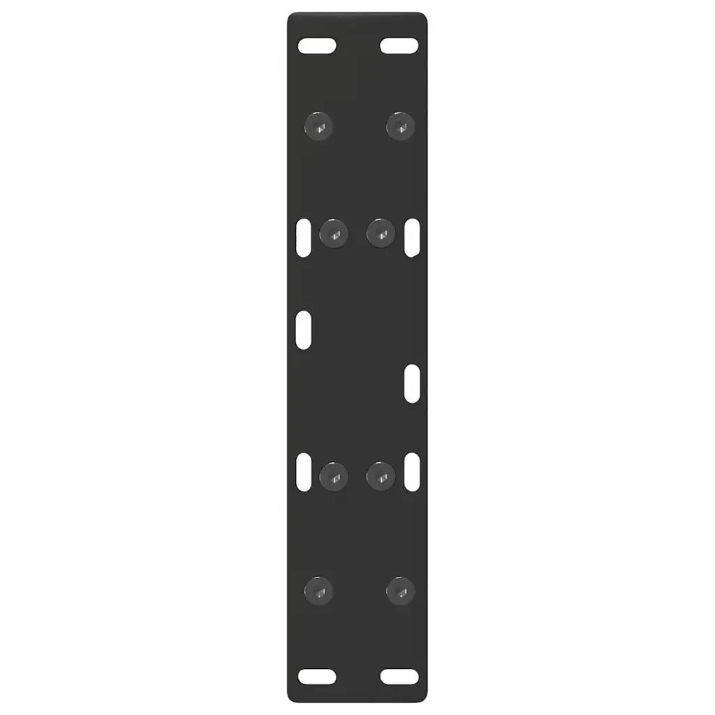 Gambe per Tavolino da Caffè a Forma di A 2 pz Nere 50x(30-31) cm Acciaio 4012816