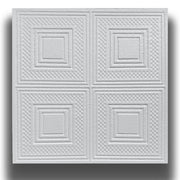 10 o 20mq (40 oppure 80 pezzi) di pannello decorativo a soffitto in polistirene compatto 50x50cm (spess. 1cm) EVORA - Pacco da 20 metri quadrati