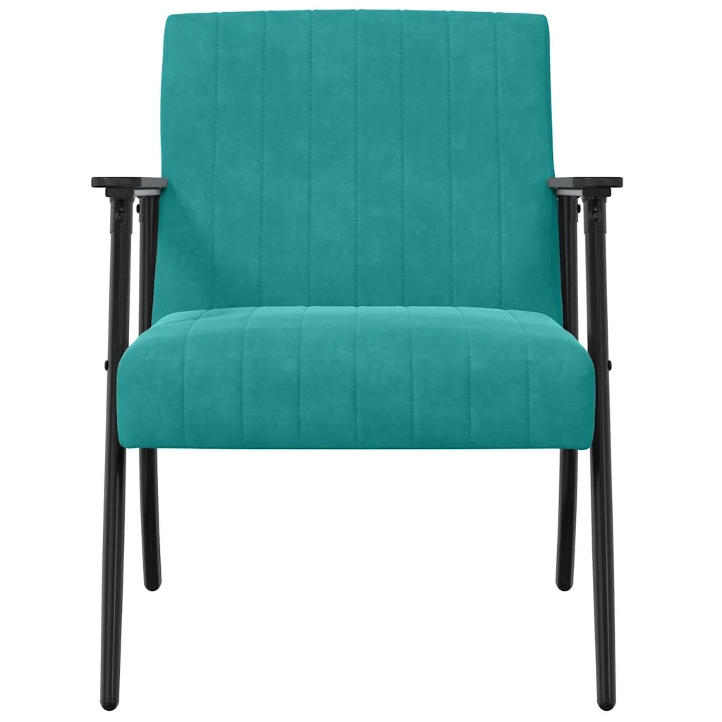 poltrona Turchese 59 x 75 x 78 cm Velluto
