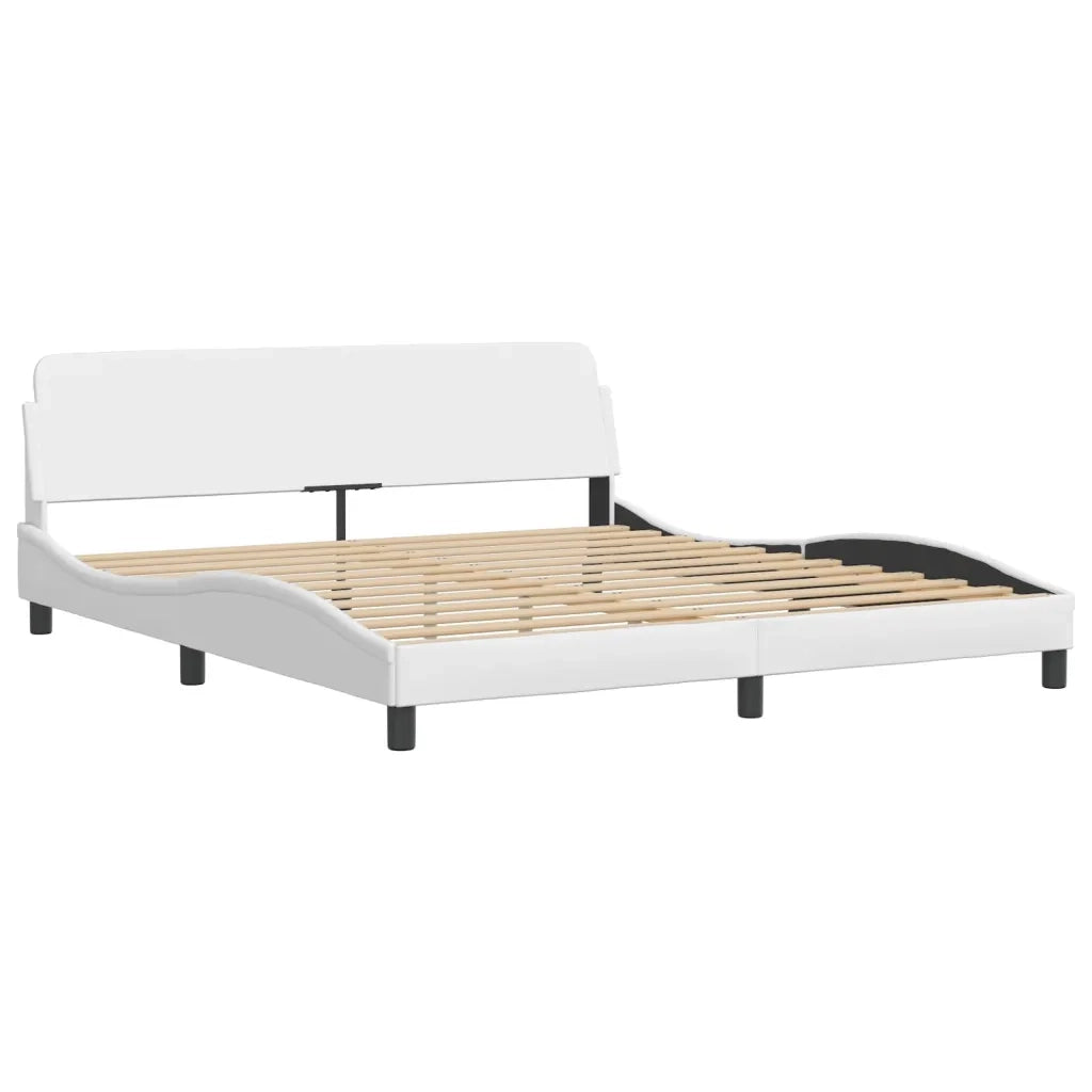Giroletto con LED senza Materasso Hvar Bianco 180x200 cm 3213949